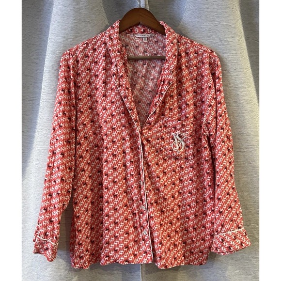 Victoria's Secret Dreamer Pajamas M Red Reindeer‎ Modal Lightweight Flannel - Picture 2 of 9